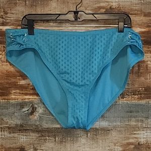 🌟 3 for $15 Deal! 🌟Time and Tru swim bottoms teal 1x 16W 18W